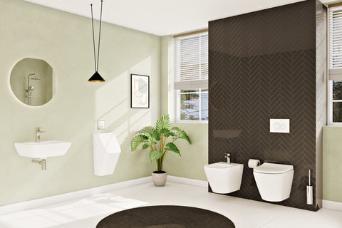VitrA Integra Rimless Short Projection Wall Hung Pan Only - White