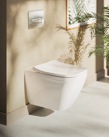 VitrA Integra Square Rimless Wall Hung Pan Only - White