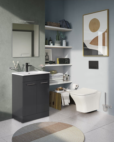 VitrA Root Round Basin Mixer - Matt Black