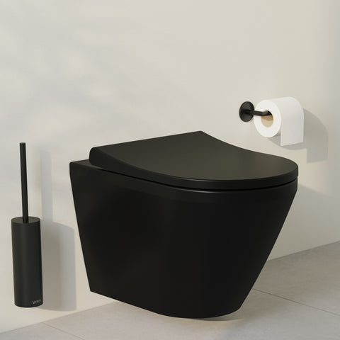 VitrA Origin Wall Mounted WC Brush Holder - Matt Black