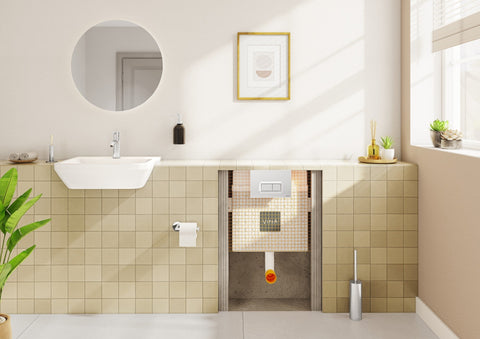 VitrA Origin Free Standing WC Brush Holder - Chrome