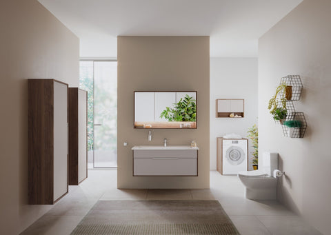 VitrA Integra 1200x470mm 2TH Vanity Basin w/Overflow - White