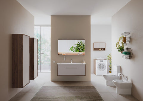 VitrA Integra 1200x470mm 2TH Vanity Basin w/Overflow - White