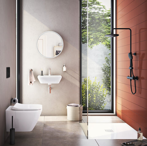 VitrA Origin 45cm Single Towel Rail - Matt Black
