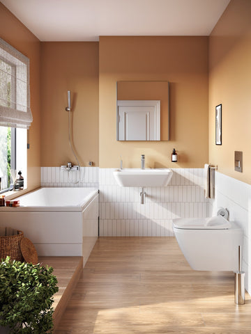 VitrA 620x695mm Rectangular Mirror - Brushed Chrome