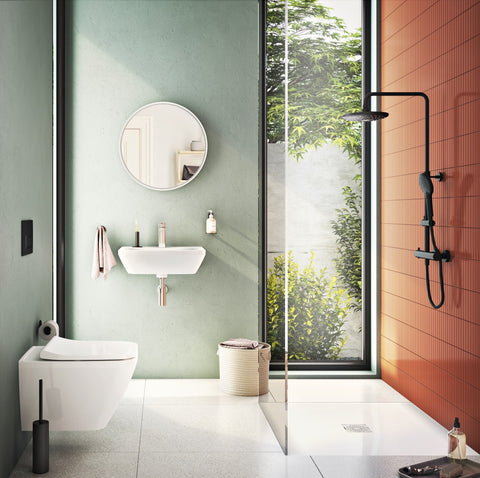 VitrA Origin 45cm Single Towel Rail - Matt Black
