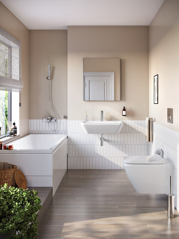 VitrA 620x695mm Rectangular Mirror - Brushed Chrome