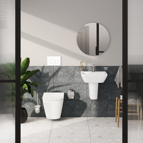 VitrA Integra Rimless Short Projection Wall Hung Pan Only - White