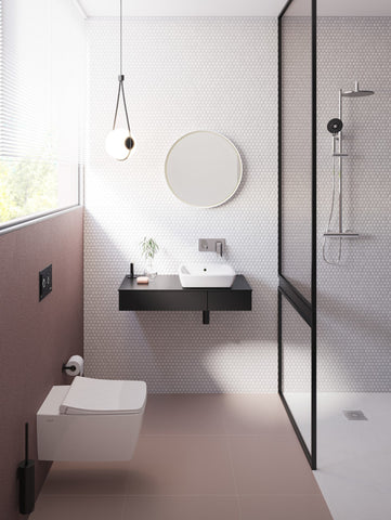 VitrA Root Square Wall Mounted Basin Mixer - Chrome