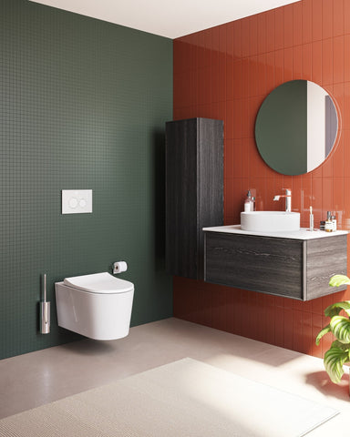 VitrA Sonic Flush Wall Hung Pan Only - White