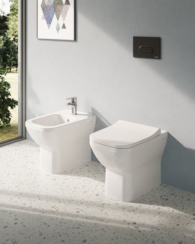 VitrA Integra Square Back to Wall Bidet - White