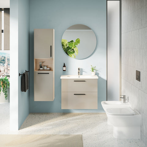 VitrA Integra Square Back to Wall Bidet - White
