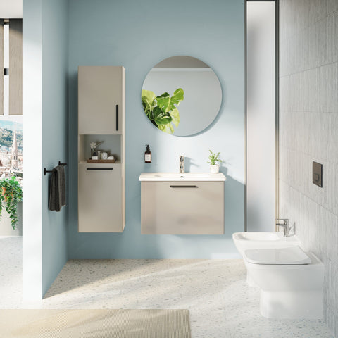VitrA Integra Square Back to Wall Bidet - White