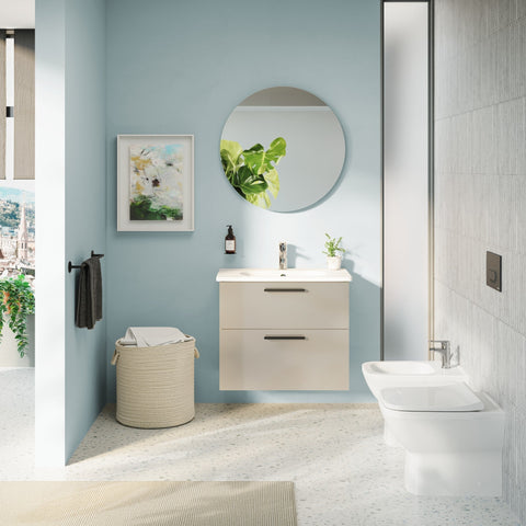 VitrA Integra Square Back to Wall Bidet - White
