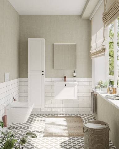 VitrA Root Classic 60cm 2 Drawer Washbasin Unit - Matt White