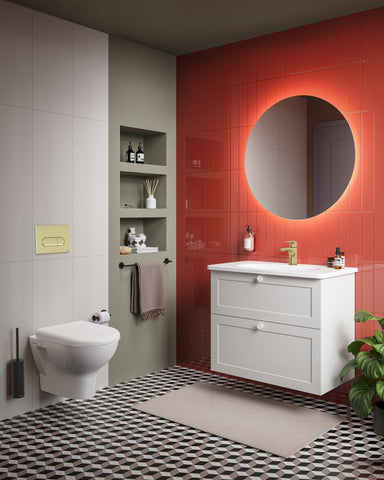 VitrA Zentrum 805x470mm 1TH Vanity Basin w/Overflow - White