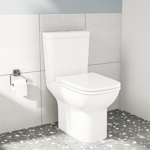 VitrA S20 Open Back Close Coupled Pan Only - White