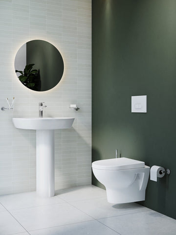 VitrA Zentrum 645x480mm 1TH Basin w/Overflow - White