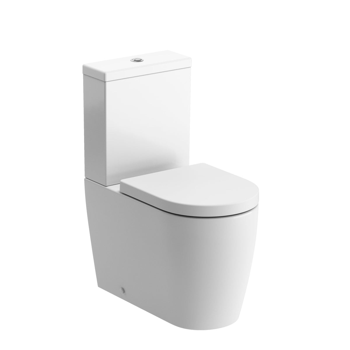 Cliff Rimless Close Coupled Fully Shrouded WC & Soft Close Seat