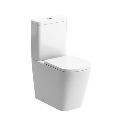 Till Rimless Close Coupled Fully Shrouded Comfort Height WC & Soft Close Seat