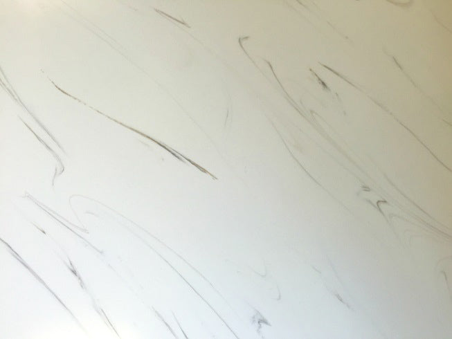 Solid Slim Surface 1220x330x12mm Worktop - Calacatta Marble