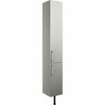 Albert 300mm 2 Door Tall Unit - Light Grey Gloss