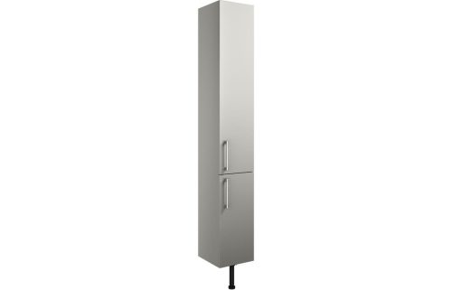 Albert 300mm 2 Door Tall Unit - Light Grey Gloss