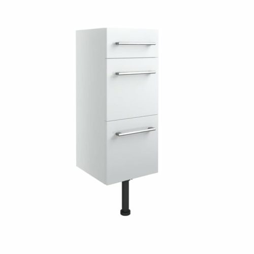 Albert 300mm 3 Drawer Unit - White Gloss