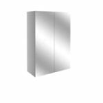 Albert 500mm Mirrored Unit - Light Grey Gloss