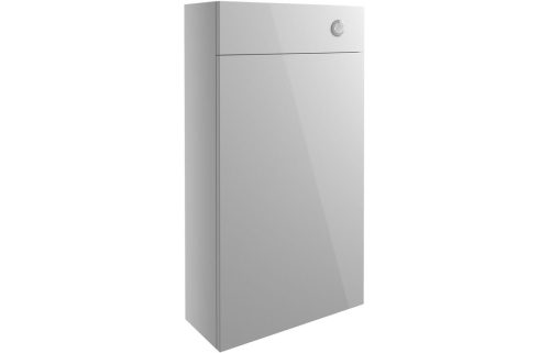 Albert 500mm Slim WC Unit - Light Grey Gloss