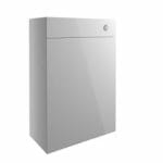 Albert 600mm Slim WC Unit - Light Grey Gloss