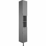 beam 300mm 2 door tall unit grey ash