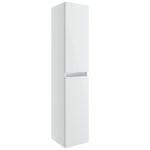 camel 300mm 2 door wall hung tall unit white gloss