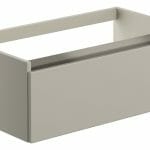 camel 800mm 1 drawer wall hung basin unit no top latte