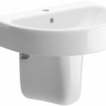 cliff 555x430mm 1th basin semi pedestal