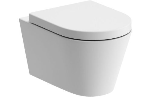 Cliff Rimless Wall Hung Wc Soft Close Seat