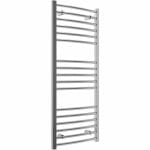 grade curved 30mm ladder radiator 1200x500mm chrome