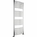 grade curved 30mm ladder radiator 1600x500mm chrome