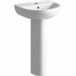 Laudale 500x390mm 1th Basin Full Pedestal