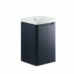 lavant 500mm 2 door floor standing cloakroom basin unit matt indigo