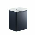 lavant 600mm 2 door floor standing basin unit matt indigo