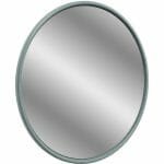 lumber 550x550mm round mirror sea green ash