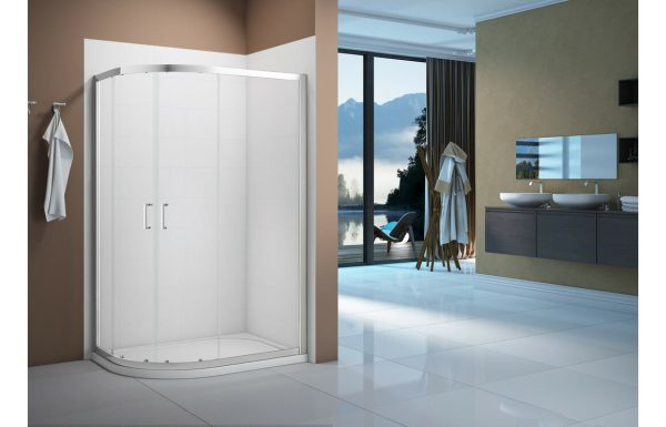 Merlyn Vivid Boost 1000x800mm 2 Door Offset Quadrant Shower Enclosure