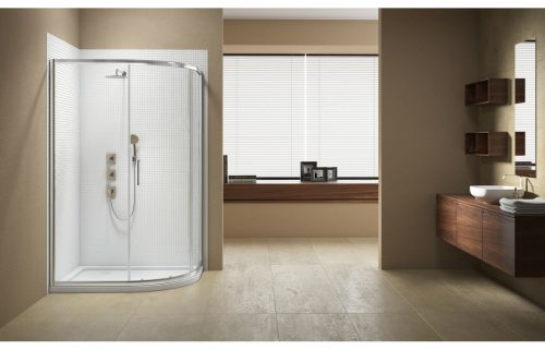 Merlyn Vivid Sublime 1000x800mm 1 Door Offset Quadrant Shower Enclosure