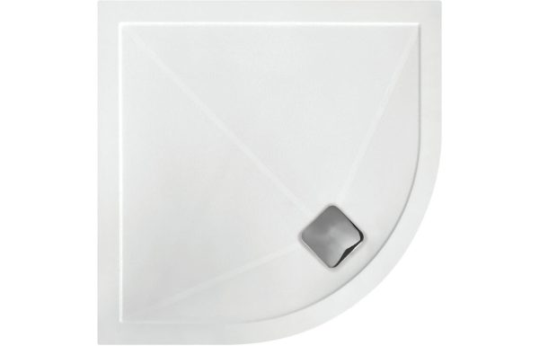 reflection 25mm anti slip ultra slim 1200mm x 800mm offset quadrant shower tray waste left hand