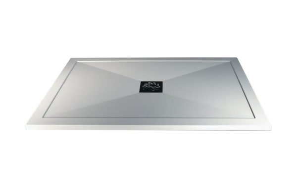 reflection 25mm ultra slim 1200mm x 760mm rectangular shower tray waste