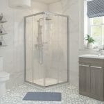 reflection clear 800mm corner entry shower enclosure