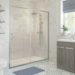 Reflection Clear Framed 1000mm Sliding Shower Door - 1850 x 1000