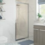 reflection clear framed 700mm pivot shower door