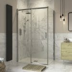 reflection icon optional sliding shower door side panel 800mm